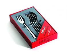 Domestic 808137 - Servizio di forchette da Cucina 6 Pezzi Kansas, 18/0, 2,5 mm