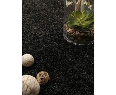 benuta Shaggy - Tappeto a Pelo Lungo Cambria, per Camera da Letto e Soggiorno, Fibra Sintetica, Anthrazit, 60 x 60 cm