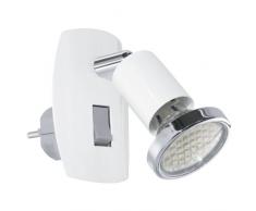 EGLO, Lampada con spina integrata, incl. Lampadina LED 2,5 W, metallo