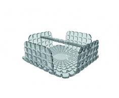 Guzzini Portatovaglioli Tiffany, Grigio Cielo, 20 x 20 x h7.3 cm