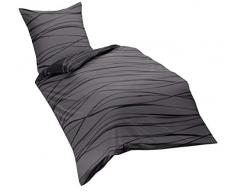 Kaeppel G-105840-79D1-VL97 - Biancheria da letto Motion, color stagno, copripiumino singolo, 1 x 80/80 e 135/200 cm