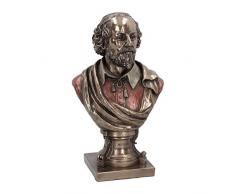 Nemesis Now - Statuetta di William Shakespeare, 23 cm, in Resina, Bronzo, Taglia Unica