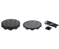 mastrad F64667T - Kit per Patatine Fritte con affetta Verdure, Colore: Nero