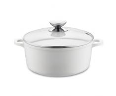 Berndes Vario Click Induction B.Nature Casseruola con Coperchio 24 cm, 4 Litri, Alluminio Pressofuso