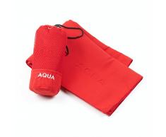 Sancarlos- Asciugamano in Microfibra Aqua 70 x 140Â cm Rosso
