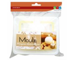 GRAINE CREATIVE 140710Â Stampo Candela cubo plastica Bianco 23Â x 6,5Â x 26Â cm