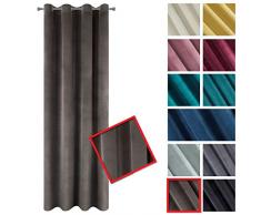 Eurofirany - Tenda in Velluto, Colore: Bordeaux, Marrone, 140 x 250 cm