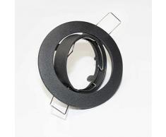 Wonderlamp W-E000023 Basic Basic - Faretto da incasso rotondo, oscillante 30, colore nero