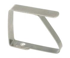 Garcia de Pou Clip Ferma Tovaglia 4,7 Cm Metallo Acciaio - 144 unitÃ