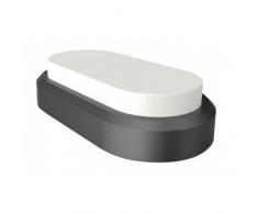 Lampada LED 8W Rettangolare Nero Esterno IP54 6400K 560LM 120Â°