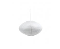 Mathias 3182515 - Lampadario ovale in carta Ovalys, 23 W, E27, D 40 x H 20 cm, colore: Bianco, halogène