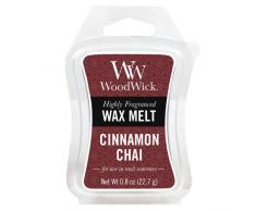 Woodwick 57104 Candela Wax Melt Cannella Chai, Cera, Marrone, 7x2 cm, 12 unitÃ