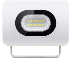 Goobay - Faretto LED per esterni, argento, 10 Watt