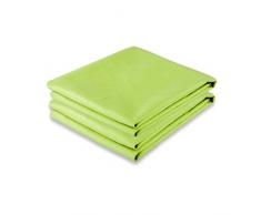 CelinaTex Asciugamano Morbido in Microfibra, capacità Assorbente Extra, per Sauna/Spiaggia/Doccia, Viaggio, di Grandi Dimensioni, Poliestere, Verde, 2x70x140 cm