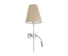Faro 29991 - SABANA Lampada da parete beige con lettore LED destra