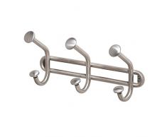 Interdesign, Appendiabiti da parete con 3 ganci, Grigio (Grau)