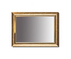 Belssia Specchio Stile Antico, Legno, Oro, 100Â x 4Â x 70Â cm