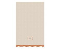 Heritage Lace Strofinaccio Vintage con Pompon, 45,7 x 71 cm, Colore: Bianco/Spice, Ricamo, Multicolore, 45.72 x 71.12 x 0.63500000000000001 cm