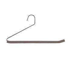 Mondex MON8865-00 - Gruccia Porta Pantaloni Antiscivolo con Barra in Metallo e Schiuma, Colore: Tortora