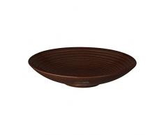 Denby Studio Craft Betulla Ciotola scanalata, Beige, Medium, Ceramica, Brown, 25.5 x 25.5 x 5 cm