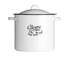 Premier Housewares 0509890 La Cuisine De Mere Contenitore per Pane, Smalto, Bianco