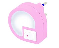 Velamp IL34 Punto Luce 2 LED con Interruttore On/Off, Rosa