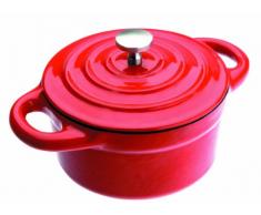 IBILI 725910R - Mini cocotte Rotonda, in ghisa Smaltata, Ã¸ 10 cm, Colore: Rosso