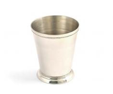 H&H Coppa Ottone Sheffield Cm8Xh11 Coppe Coppette E Ciotole, Argento, 1 Pezzo