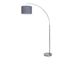 Brilliant Clarie Lampadario E27, 60 W, Acier/Gris