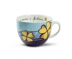 Egan PAF03/1C Tazza Colazione, Porcellana, Celeste