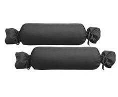 Biberna 0077144Â in Jersey per Cuscino cervicale in 100% Cotone, Confezione da Pezzi, 15Â x 40Â cm, Colore: Grigio, 27Â x 18Â x 2Â cm