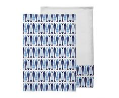 Premier Housewares - Pesci Strofinacci da Cucina, Blu, Set di 2