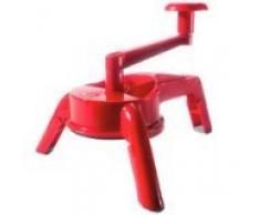 Rigamonti 240 Grattugia, Polipropilene Dischi Acciaio 18/c, Rosso, Medium, 12 unità