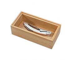 iDesign Formbu Contenitore portaoggetti per la Cucina, Piccolo portaposate in bambÃ¹ per Armadio e dispensa, Organizer cassetto Multiuso per Utensili e Accessori, Beige, 7,6 cm x 15,2 cm x 5,1 cm