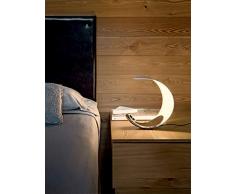 Luceplan Curl D76 Cromo Lampada Da Tavolo
