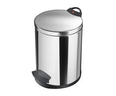 Hailo 0704-039 T2.4 - Pattumiera a Pedale in Acciaio Inox