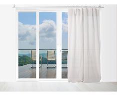 Soleil docre Tenda in Voile di Cotone con Laccetti 140x240 cm Panama Ãcru