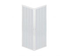 Box Doccia 80x100 in PVC MOD. Acquario con Apertura Centrale