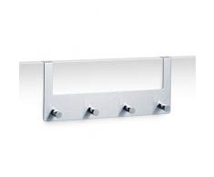 Zeller 13862 Appendiabiti da porta in acciaio INOX, 32 x 5,5 x 13,5 cm