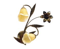 Onli 4230/Ap2 Questo lampadario Classico e dalle Linee semplici e Definite arredare con Stile e semplicità i Vostri spazi. Perfetto per t, Ambra, 2 luci