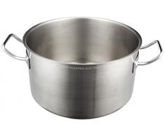 Paderno 12007-28 Casseruola Alta, Due Maniglie, in Acciaio Inox, 28 cm