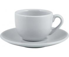 H&H 4297217 Tazze Caffe, Cromatico, Azzurro, 6 Pezzi, Ceramica, 13x13x6,5 cm