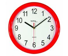 Technoline WT 600 Rot Orologio da Parete, Rosso, 25x2.4x25 cm