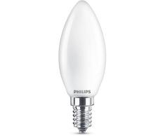 Philips Lighting 2.2W (25W) Warm White Non-dimmable Candle Philips Lampadina LED Classic Oliva, Attacco E14, 2.2 W Equivalenti a 25 W, 2700 K, Bianco, 9.7x3.5x3.5 cm