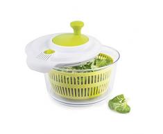 H&H TF939 Pengo Lavasciuga Insalatiera, 20 cm, Bianco/Verde