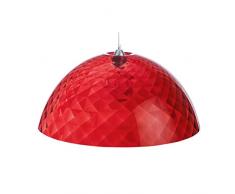 Koziol Stella XL, Lampadario, Lampada Pendente, Sosp, Rosso Trasparente, 1942536, plastica