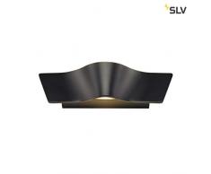 SLV Lampada da parete Wave Wall, 2Â X 4,6Â W COB LED, 3000Â K, Nero 147820