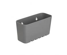 Mensola Tatay, Piccolo, con Ventose, plastica, 20 x 8,5 x 11 cm, Grigio, 20X8.5X11 CM