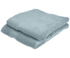 Pinzon - Set di 2 asciugamani in cotone Pima, blu spa
