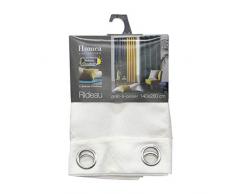 DOUCEUR DINTERIEUR Homea - Tenda Oscurante con Occhielli, in Velluto Shadow, Bianco, 140 x 240 cm